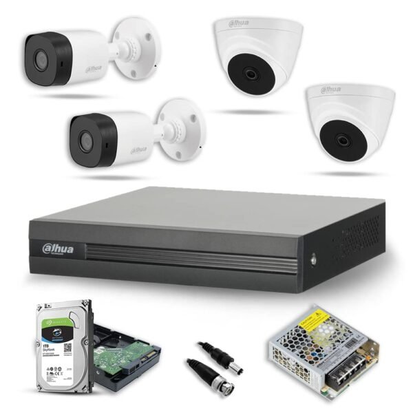 2mp surveillance camera pack 4Ports